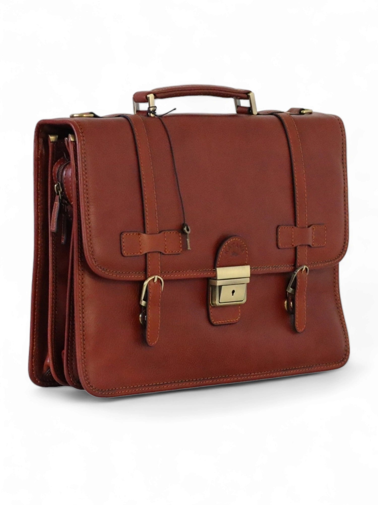 Cartable porte ordinateur en cuir Lucceo