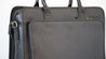 cartable en cuir noir pour ordinateur avec poignées Katana 31044 - vue de poche avant 