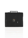 cartable en cuir noir pour ordinateur 69327 - vue de face 