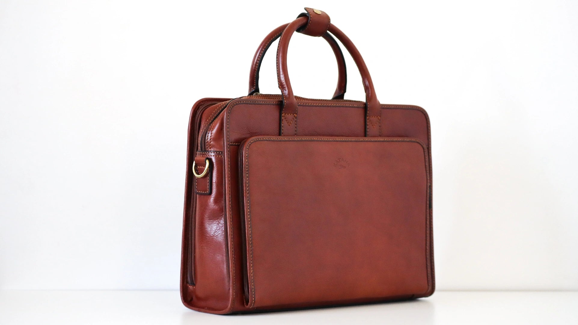 Cartable en cuir Pc et A4 pour homme Katana 31044 - vue de profil