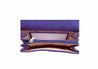 portefeuille en cuir pour femme Katana 753050 bleu - vue intérieur 