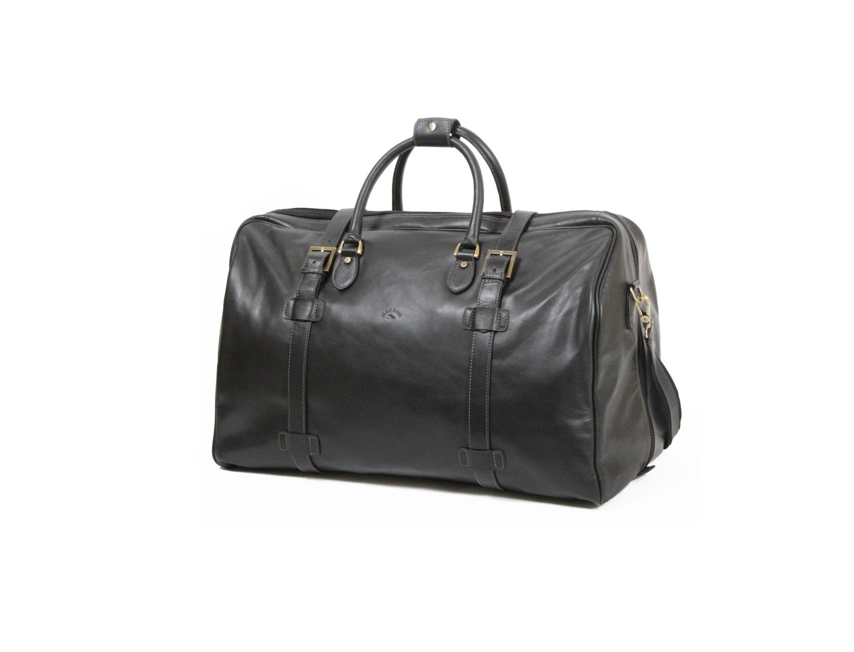 sac de voyage en cuir 60 cm Katana 33156 noir 
